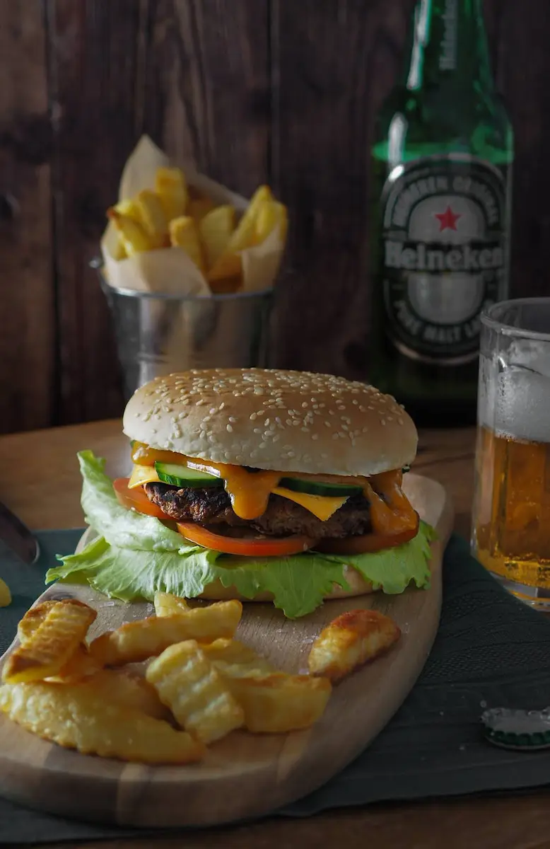 Gourmet Burger Menu Shot