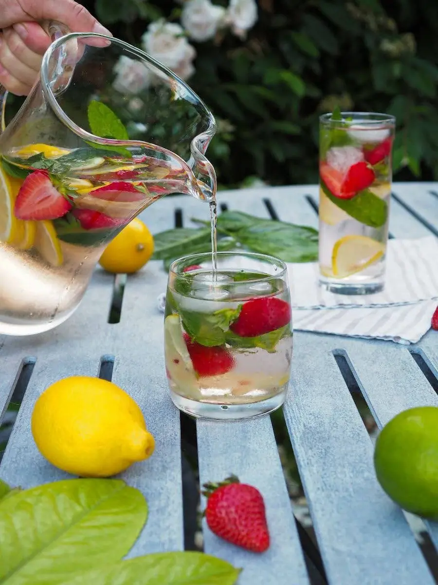 Action Shot Pouring Drink